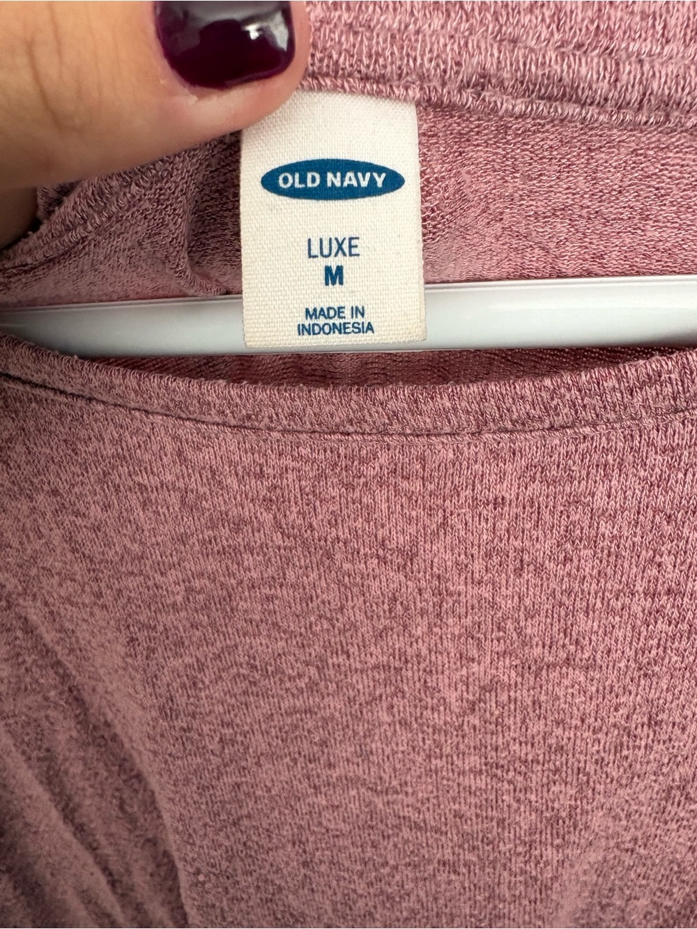 Old Navy Women's Scoop Neck Sweater - Mauve Pink - Picture 2 of 5